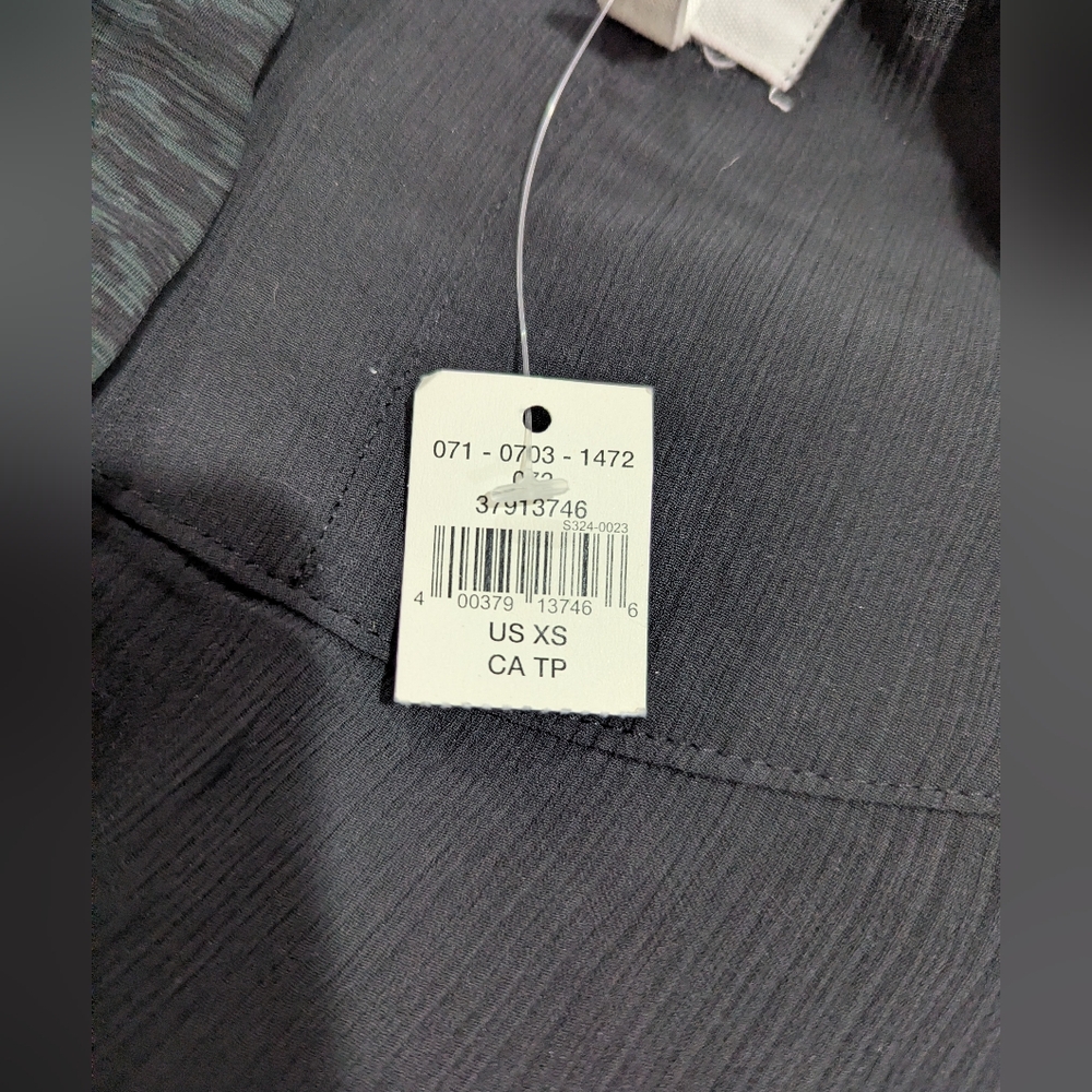 Aerie Women's Wrap Ruffle Skirt Black Mini Gray Black Leopard Sheer Size XS *NWT - Picture 4 of 15
